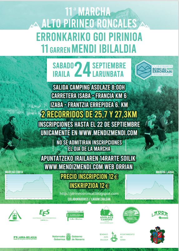 11&ordf; MARCHA ALTO PIRINEO RONCAL&Eacute;S
